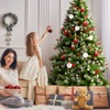 6cm 12pcs Santa Claus Christmas Ball Ornaments Set Decorative Tree