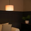 MiniSun | Small Modern Blush Pink Fabric Drum Light Shade