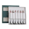 6pcs Christmas Dessert Spoons Stainless Steel Durable Durable Spoon Retro