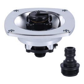 2pcs Rv Water Inlet, Rv Water Inlet with Regulator Rv Wall Mount Water Inlet Replacement Valve Rv City Water Inlet Connection White Gravity Fresh Water Fill Hatch Inlet Camper Trailer