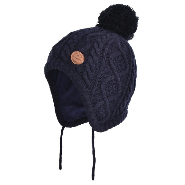 Somaler Gorro de invierno para niños y niñas, con solapa
