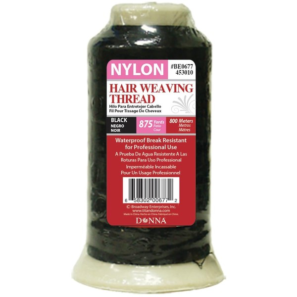 DONNA HAIR WEAVING THREAD NYLON 875YD, Hair Weaving Thread Hair