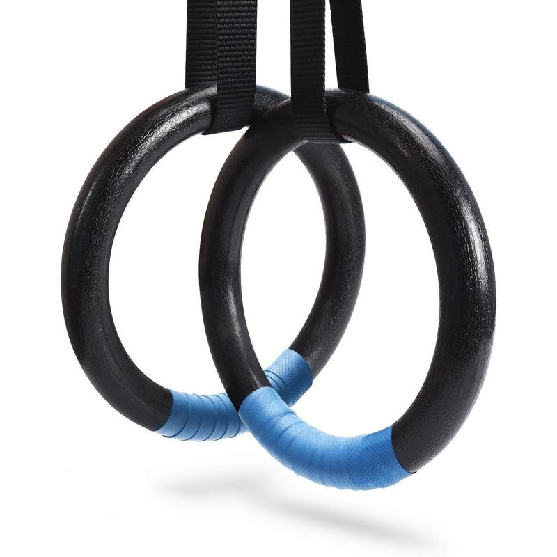 PACETH Gymnastic Rings 1100lbs Capacity with 14.76ft Adjustable Buckle Straps