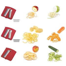 Westmark Stainless Steel Tri-Blade Vegetable Spiral Slicer Spiralizer