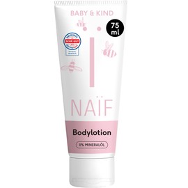 Naïf Body Lotion - for Baby & Child - Without Mineral Oil and Microplastics - Such as Avocado, Macadamia and Mande Oil - Dermatologically Tested - Vegan - 75 ml