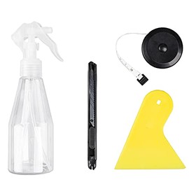 Niviy Window Film Application Kits Car Window Tint Tool Kits Include Tape Measure, Vinyl Squeegee, Retractable Utility Knife, 200ML Capacity Spray Bottle for Glass Protective Film Installation
