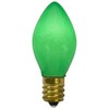 Northlight Pack of 4 Opaque Christmas Replacement Bulbs, C7, Green