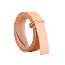 Milisten 1pcs Natural Cowhide Leather Strip Belt Blanks Straps for Crafts, Tooling, Workshop Handmade (1.8cm Width)