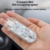 Bittwee Car LED Lights, 2PCS Vehicle Interior Wireless Ambient Lighting