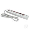 7 OUTLET SURGE PROTECTOR W/INDIVIDUAL SWITCHES
