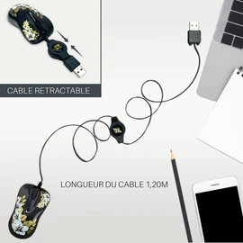 G-Cube GOA-6NG Mini Optical Mouse Black/Floral Theme