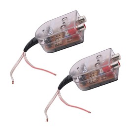 KOMBIUDA 2Pcs Vehicle Line Audio Converter High to Low Impedance Adapter for Compact Design for Easy Installation High Fidelity Signal Transfer