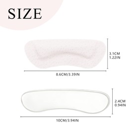 SooGree - 8 pares de almohadillas para orejas de talón, blíster de talón para mujeres, hombres y niños, almohadillas para orejas antideslizantes para el talón que mejoran el ajuste y la comodidad del zapato evitan rozaduras, agarres reutilizables para za