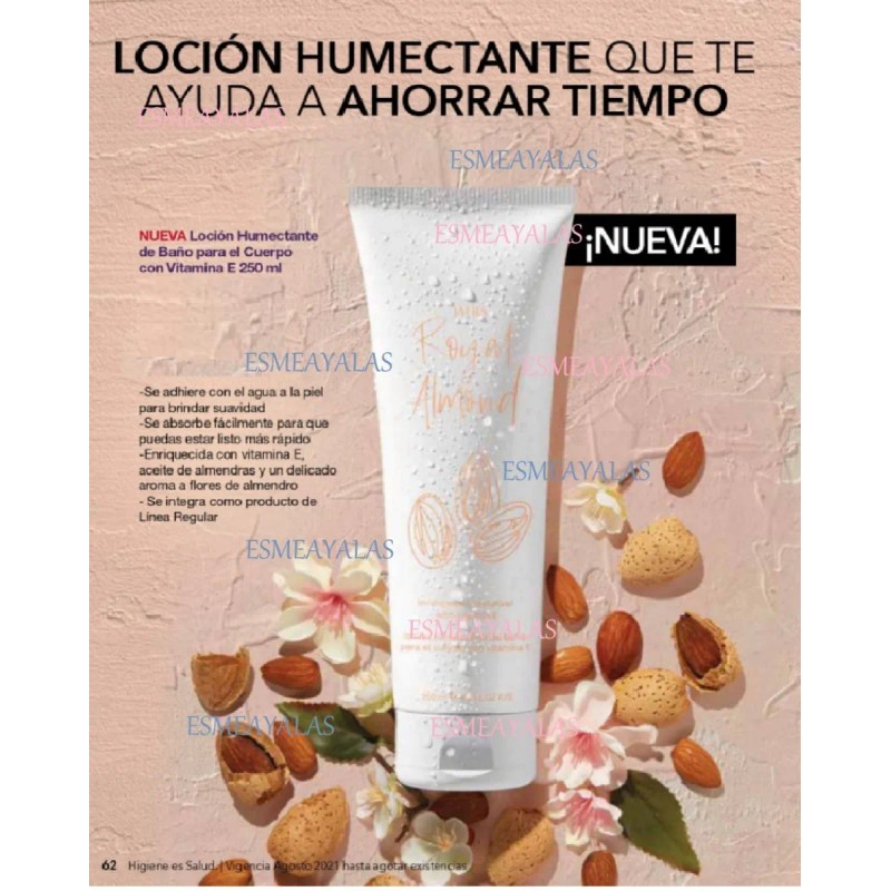 Jafra Set Loción Corporal Ducha Almendras+ Aceite 250 Ml
