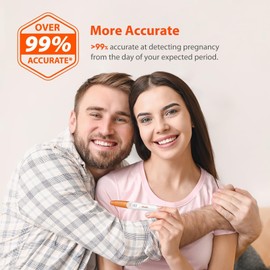 iHealth Pregnancy Test 2-Pack, Ultra-Sensitive Early Detection, Over 99% Accurate Results 6 Days Before Missed Period. Easy at-Home Fertility HCG Test Kit, Individually Wrapped, Pruebas de Embarazo