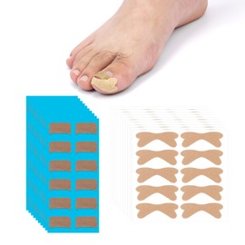 Correction Ingrown Toenails, Pack of 100 Breathable Correction Plasters with Bow and 120 Grooved Strips for Ingrown Toenails for Professional Toenail Correction