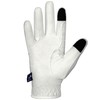 EQUESTRIAN QUEEN Savaii Lightweight Breathable Riding Gloves (White, L)