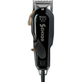Wahl 8545 Professional 5-Star Series Senior Clipper â€“ Great for Professional Stylists and Barbers â€“ V9000 Electromagnetic Motor â€“ Black --Aluminum metal bottom housing
