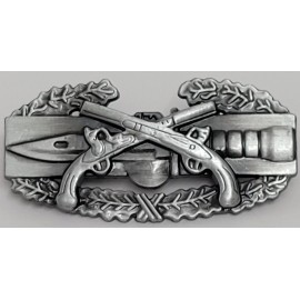 Military Police Combat Action Badge US Army MP CAB Pistols Insignia Oxidized Pin