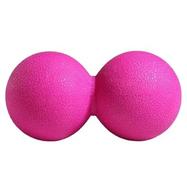 Massage Ball - Peanut Shape Stretch Ball - Firm Pressure Point Press Myofascial Release Neck Shoulder Waist Back Calf Sole (Pink)