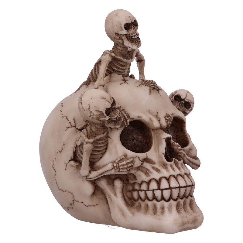 Nemesis Now Breaking Free Skeleton Emerging from Skull Ornament 17.7cm,