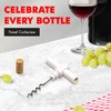 Chef Craft Select Travel Corkscrew, 4 inches in length, White