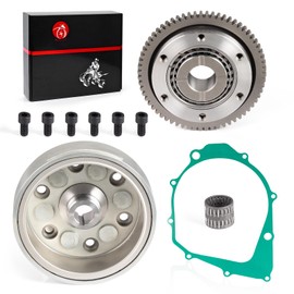 Starter One Way Clutch Kit & Flywheel rotor for Yamaha Warrior 350 Big bear 350 MOTO-4 YFM350 Kodiak 400 1990-2001