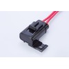 amon waterproof flat type tube fuse holder, 12 VDC 200W/24