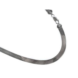 JOSCO Sterling Silver 6.9mm Herringbone Necklace. Italian .925 Chain. 16,18,20,22,24,30 inches (24 Inches)