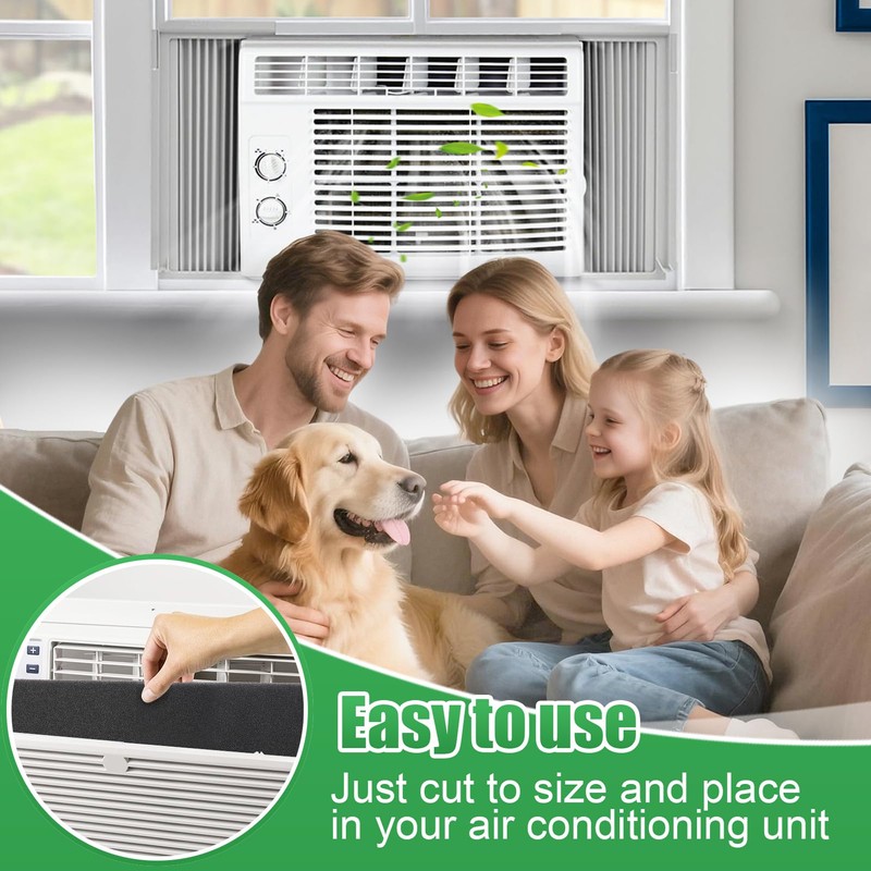2 Pcs Cuttable Air Purifier Vent Filters - 24" x