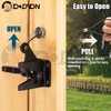 BOODVON Gate Latch Cable Pull with Spring, Metal Gate Opener