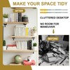 cersaty Pack of 10 Invisible Shelf Brackets, 130 mm Concealed