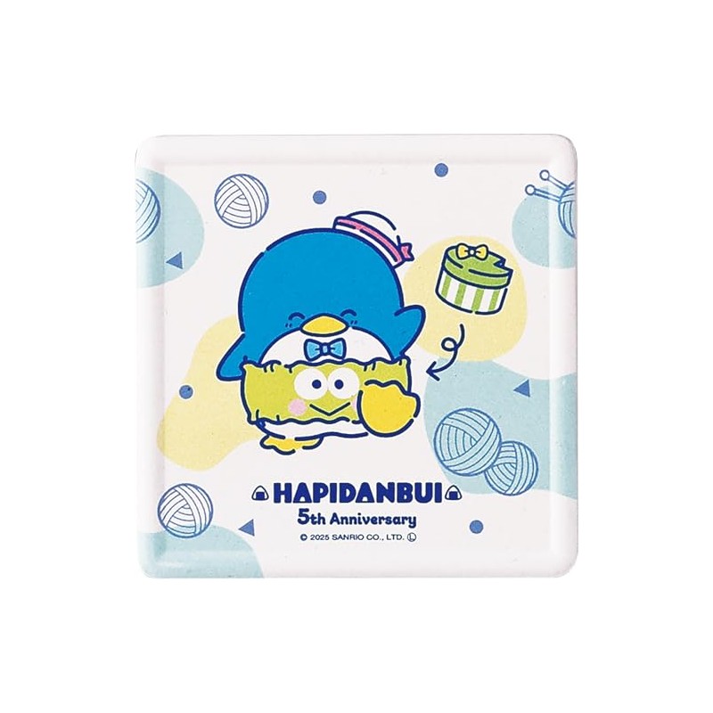 Sanrio Characters SAN172-346 Hapidanbui 5th Anniversary Water Absorption Coaster, Approx.