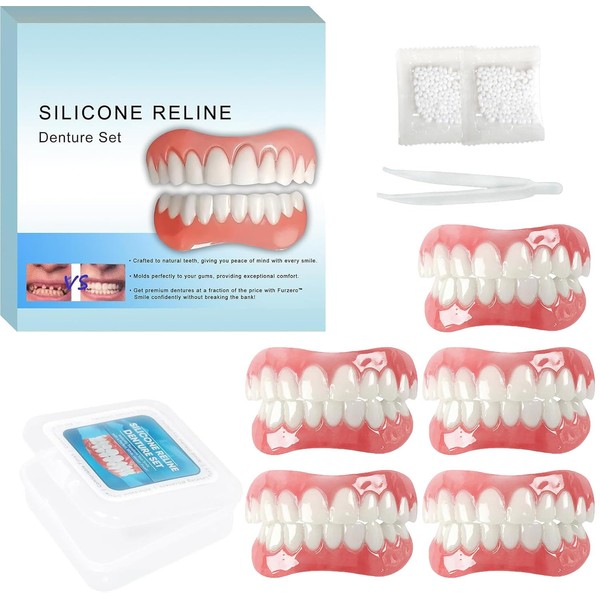 Moldable False Teeth - Silicone Dentures - Men and Veneers