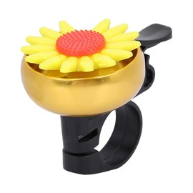 Bicycle Bell, Crisp Clear Sound Bike Bell Flower Decor Bell Cute Perfect for Bike Lover(Yellow)