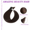 ABH AMAZINGBEAUTY U Tip Real Human Hair Extensions Chocolate Brown