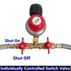 MCAMPAS 0-20 Psi Adjustable Propane Regulator with Hose. 8 Feet