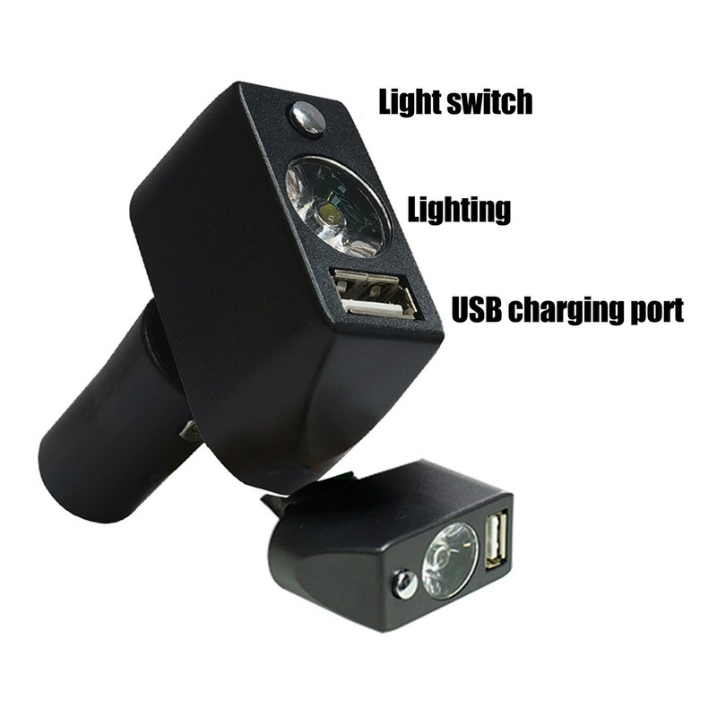 Electric Wheelchair Light 3 Pin XLR Head USB Charging Adjustable