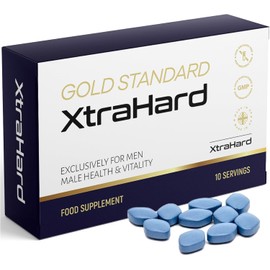 XtraHard | 10 Tablets | 100% Natural Herbal Supplement, 10 Small Easy Swallow Pills