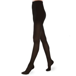 Ease Sheer Women's Support Pantyhose - 30-40mmHg Firm Compression Stockings (Black, Small Short)