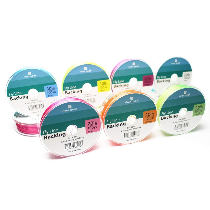 river peak Backing Line Dacron 100yard (Orange, 20lb)