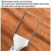 Unbranded Watermelon Slicer Cutter,2-in-1 Fork Stainless Steel Fruit Cutting Artifact