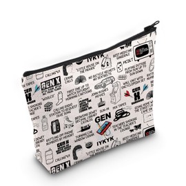 PYOUL Gen X Inspired Gift Gen X Nostalgic Makeup Bag 80's Vibe Cosmetic Bag Generation X Trending Gift (Gen X Nostalgic Bag)