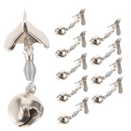 SUPVOX 10pcs Fishing Bells Clips High Sensitivity Alarm for Sea Fishing Loud Sound for Detection Random Style