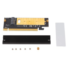 M.2 to PCIE Adapter 8GB/S Speed PCIE X16 Slot 2280/2260/2242/2230 M.2 Adapter with Heat Sink for Windows for Linux