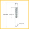 BULLSPANN Motorcycle Side Stand Spring Silver Tone Side Bracket Kickstand