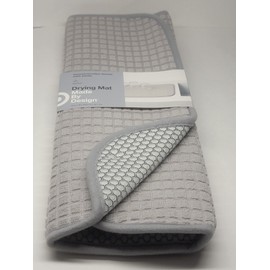 Made by Design Light Gray Dish Drying Mat Absorbent Foam Material 16" x 18"