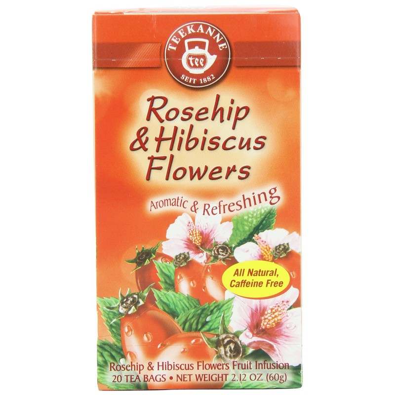 Teekanne Tea, Rose Hip & Hibiscus Flowers, 20 - Teabags,