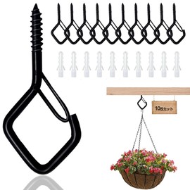 Hooks Screws Ceiling Hooks with Plastic Extension Pins Diameter 55mm Carbon Steel Hanging Hardware Hooks 10pcs Diamond Shape Wall Screw Hook Cabinet Screw Hook Screw Eye Hook with Safety Buckle Design