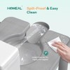 HOMEAL Raised Toilet Seat Riser with Handles for Seniors, 450LBS